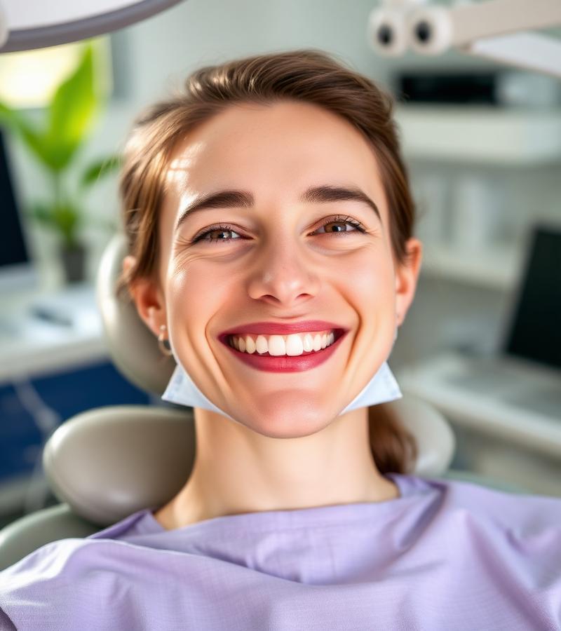 Happy patient after treatment